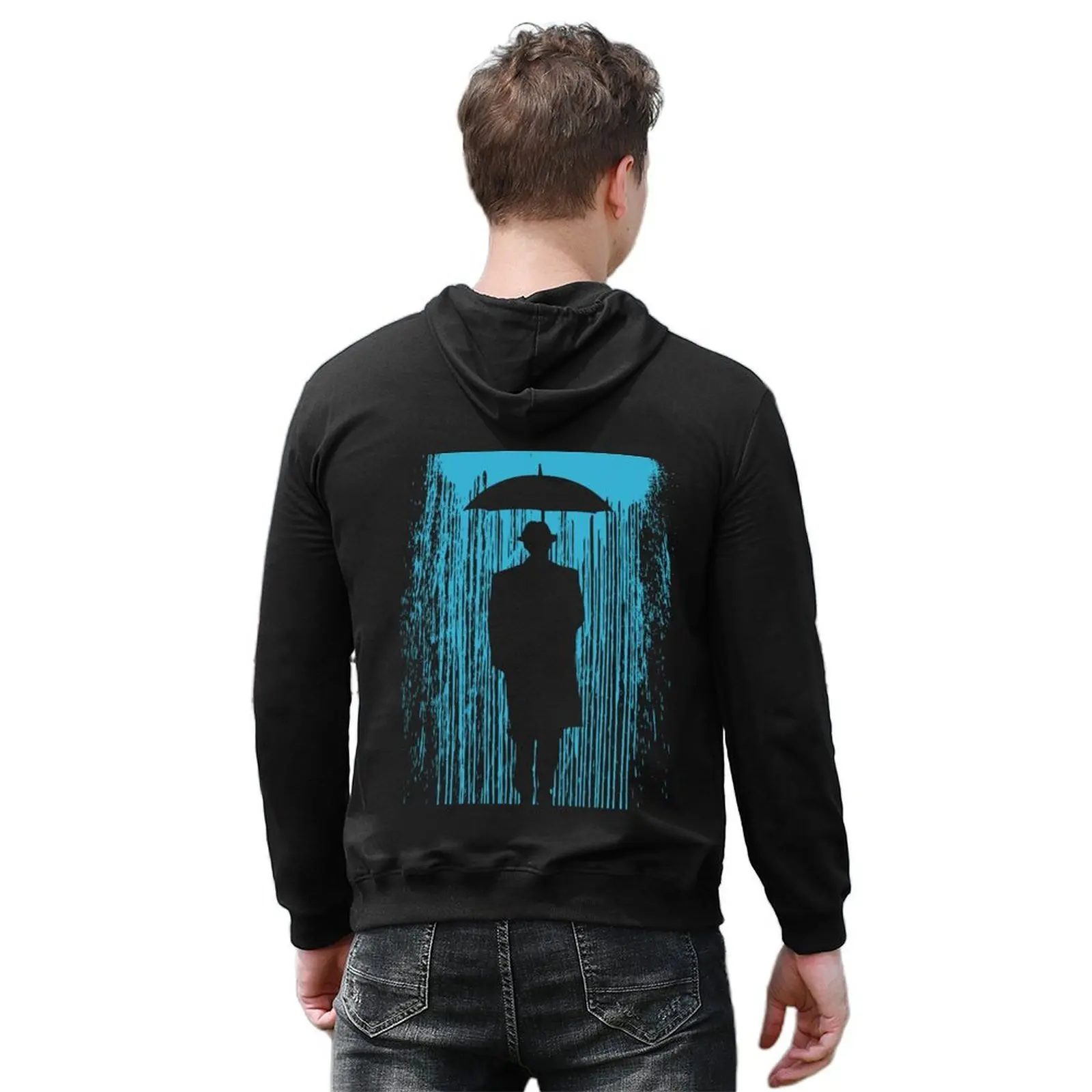 ملابس بقلنسوة من Downpour Deluge للرجال، قمصان جرافيك للرجال، ملابس رجالية، ملابس رجالية، هوديس للرجال #6