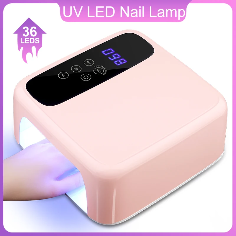 Profissional Nail Art lâmpada UV LED, secador de unhas para manicure, cura rápida, secagem Gel polonês, 36 luz LED, 72W, Upgrade, 2023