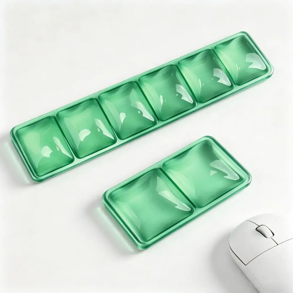 Creative Clear Mouse Wrist Rest Transparent Soft Silicone Gel Wrist Pad Jelly Effectively Mouse Wrist Support Pad School