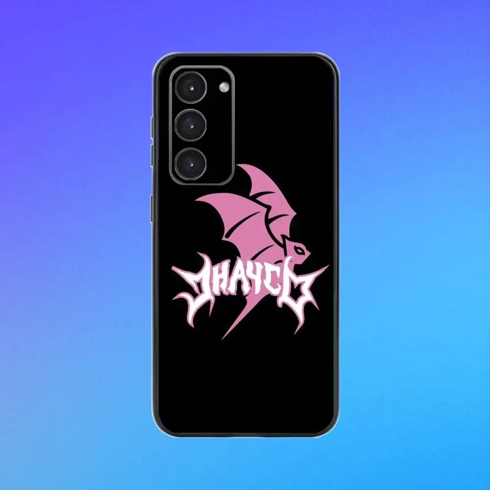 حافظة هاتف J-Jhayco Le Clique Vida Rockstar لهاتف سامسونج A73، A72، A71، A70، A53، A52، A51 حافظة ناعمة سوداء