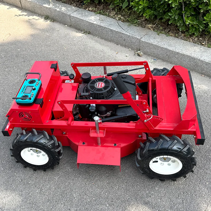 Angepasst Automatische Crawler Rasenmäher Fernbedienung Roboter Gras Cutter Maschine Power Weeder Mover