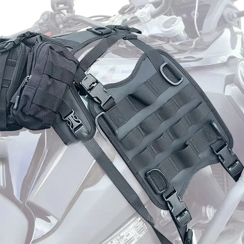Universal Motorcycle Tank Bag Front Load Saddle Bag Mounting Base Hanging Base for Fuel Tank Side Storage Accessory