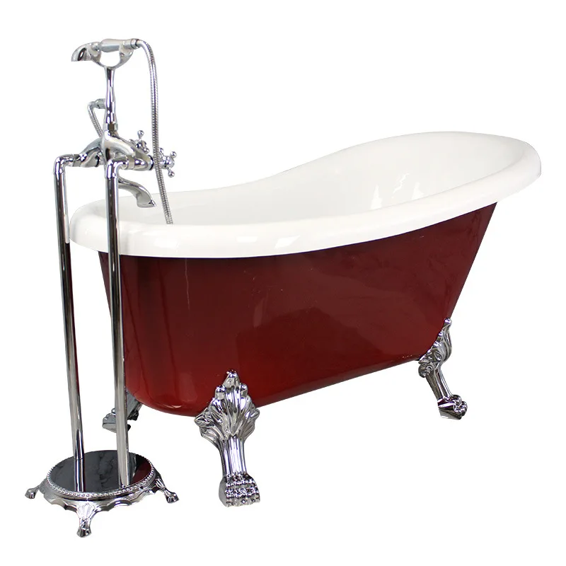 European princess bathtub acrylic 1.2-1 meters classic, freestanding tiger foot with foot bathtub