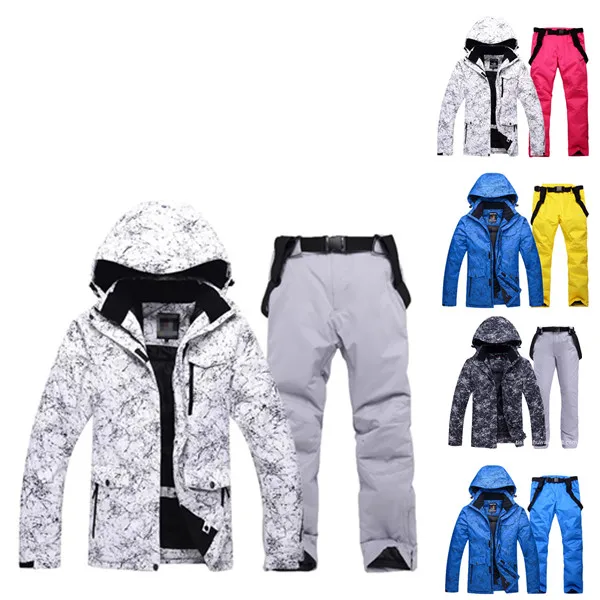 

New Design High Quality Hot Sell Men Women Couple Warm Thick Outdoor Waterproof Winter Ski Pants Ski Suit Ski Jacket