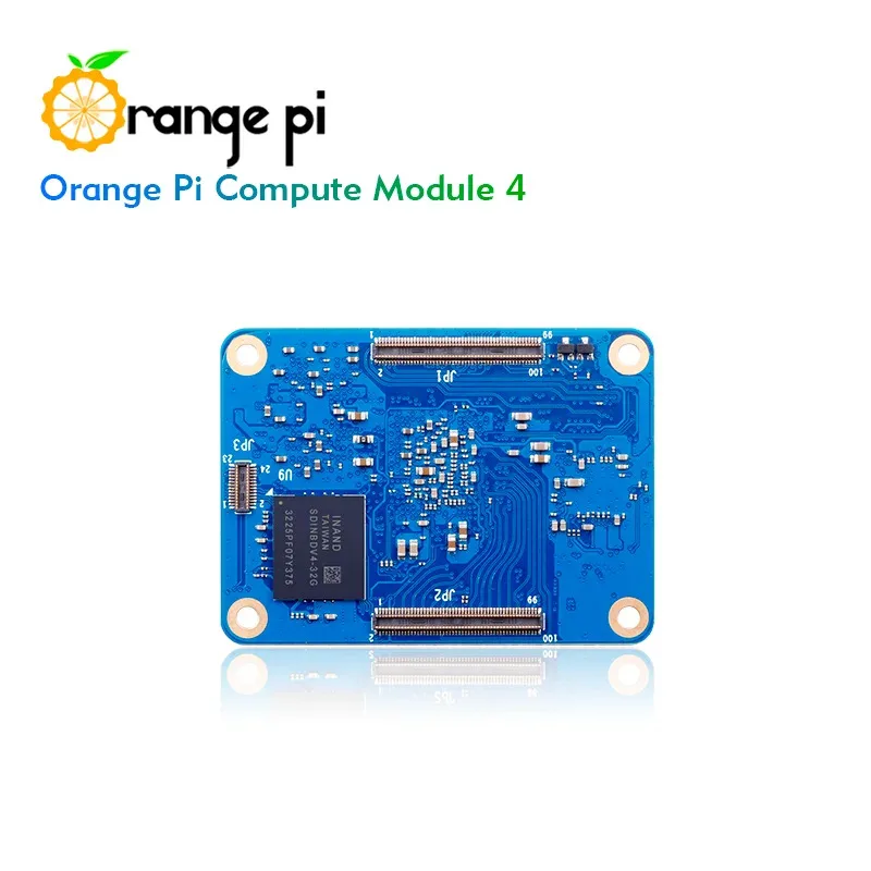 Módulo de computação Glow Orange Pi CM4 4 com WiFi5 + BT5.0 BLE RK3566 Processador Quad-Core de 64 bits CM4 Core Board