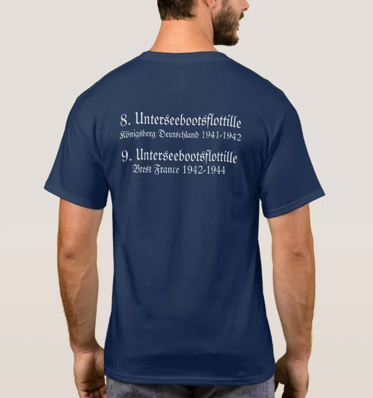 WWII German Naval U-boot U-256 Submarine T-Shirt 100% Cotton O-Neck Summer Short Sleeve Casual Mens T-shirt Size S-3XL