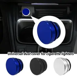 Car Lighter Cover Universal Lighter Socket Cover Aluminum Button Car Decoration Lighter Plug Parts for SUVs Vehicle Most Cars