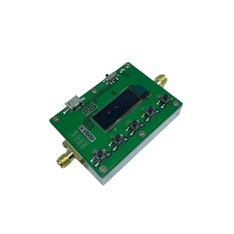 1 conjunto 6g atenuador programável digital 30db passo 0.25db display oled módulo rf verde