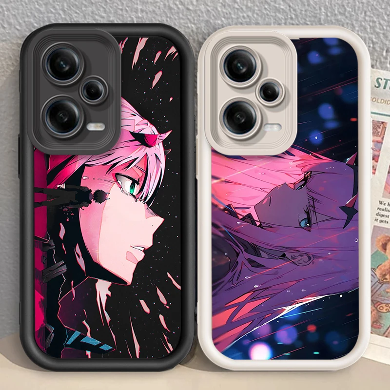 Anime D-Darling F-Franxx 02 Eye Ladder For Xiaomi Redmi Note 13 12 12C 11 11S 10 10C 10A 9C 9A Pro 5G TPU Phone Case