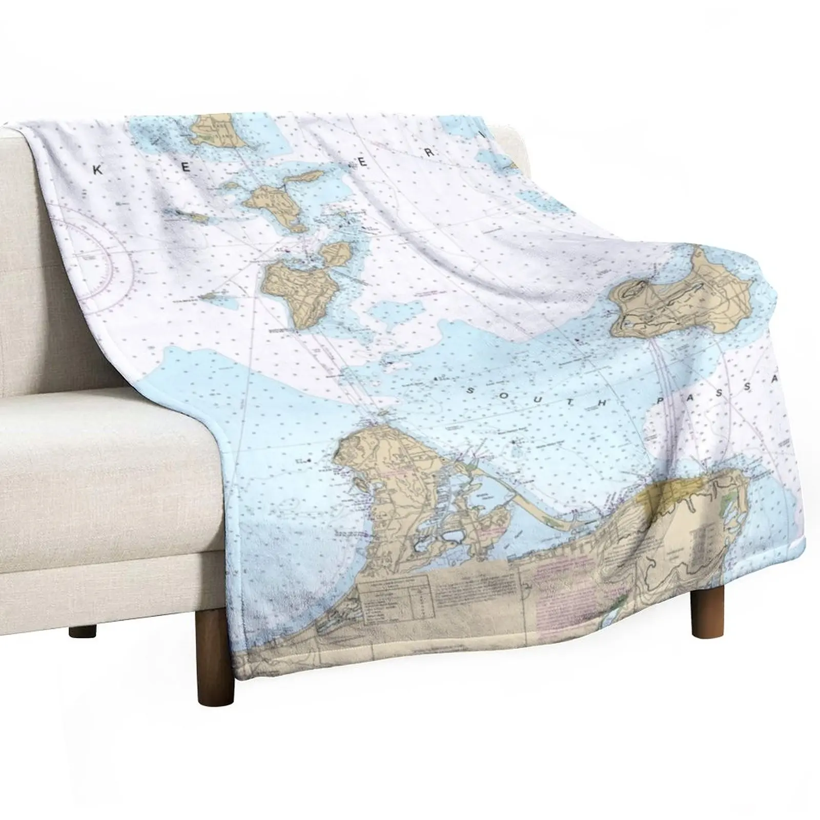 

Islands in Lake Erie Throw Blanket Sofa Blankets Plaid Bed linens