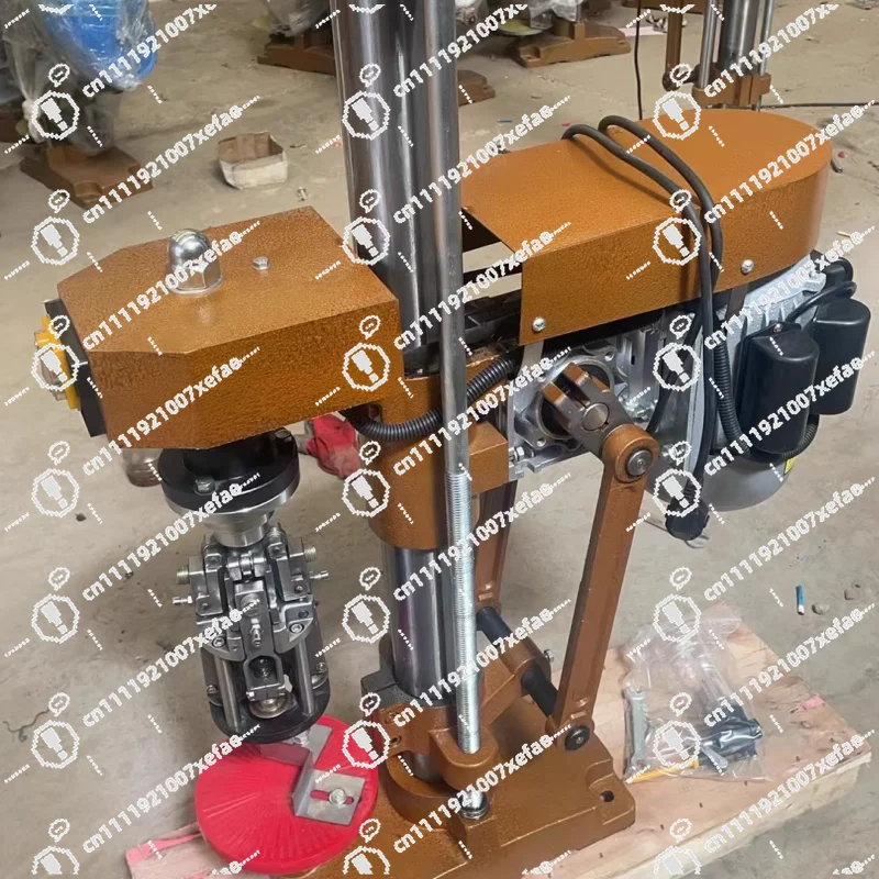 Large Commercial Electric Semi-automatic Glass Bottle Capping Machine with Aluminum Cap Thread Sealing Function, Suitable