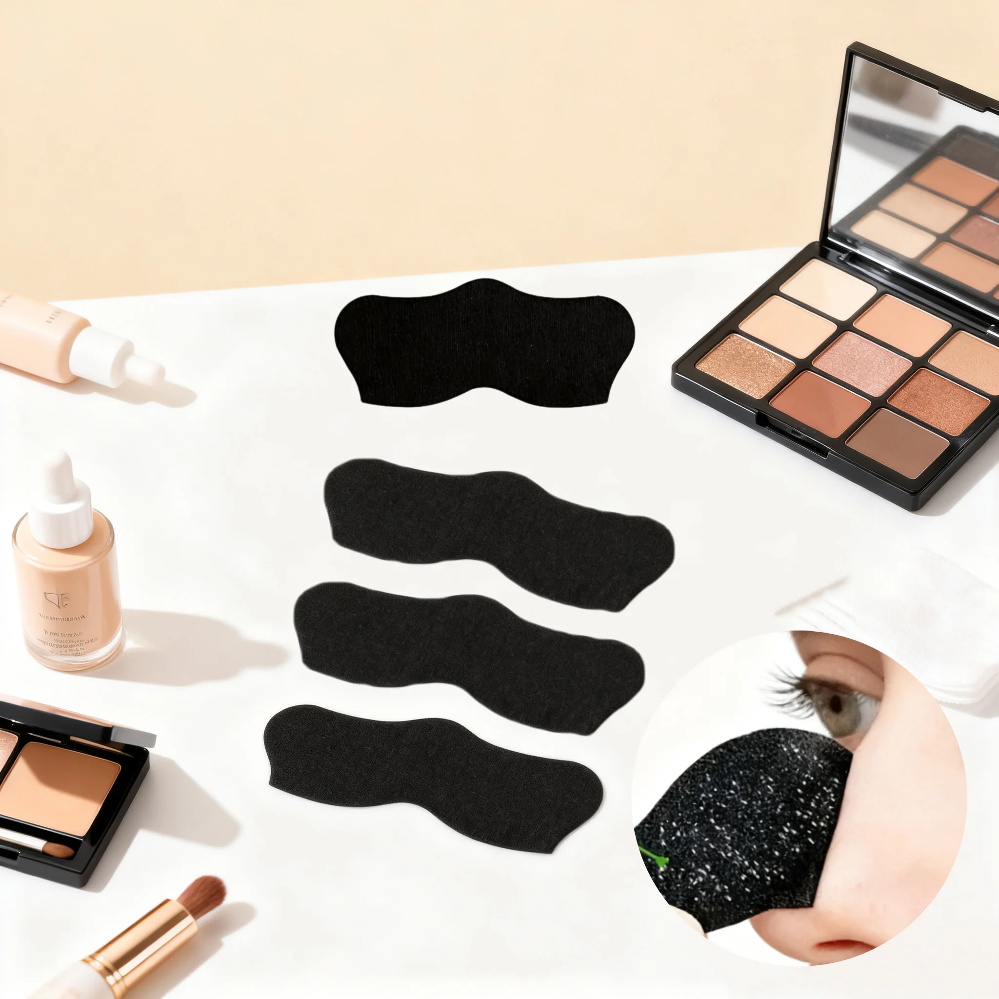 Bamboe Houtskool Mee-eter Remover Neusstrips, Porie Minimaliseren, Acne & Whitehead Remover voor T-Zone