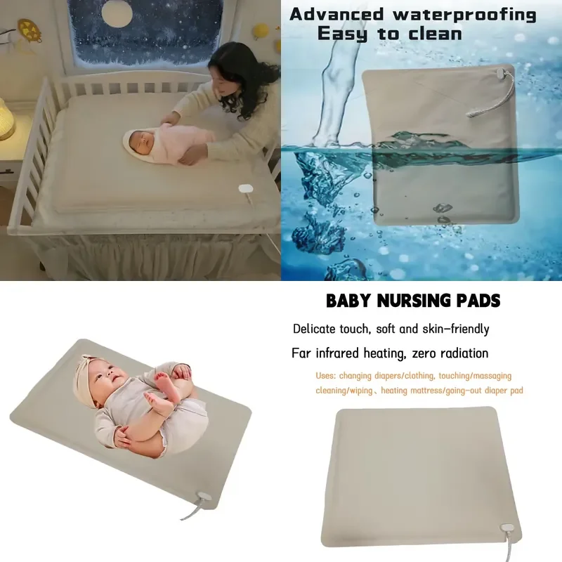 

【CHIMU HOME】 Portable Mini Baby Electric Blanket Heating Care Pad Reusable Urine Pad for Kids