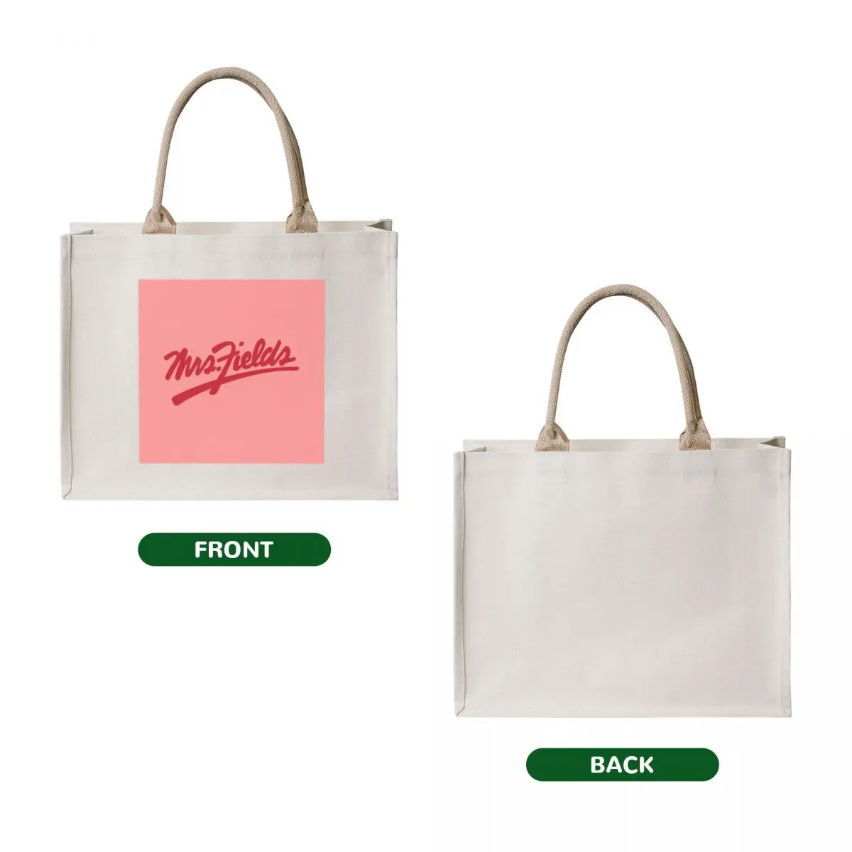 Mrs. Fields Cafe and Resto Tote Bag personalized tote bag Canvas shoulder bag foldable reusable