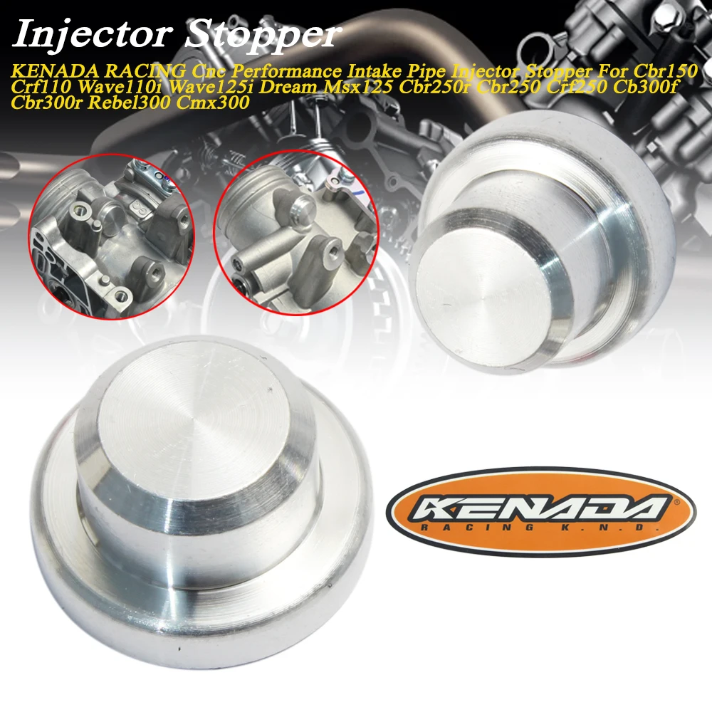 

For Wave110i Wave125i Dream Cbr250 300r Crf110 250 Rebel300 Cmx300 KENADA RACING Cnc Performance Intake Pipe Injector Stopper