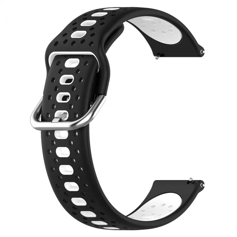 Dual Color Sport Silicone Buckle Strap For Samsung Galaxy Watch 4/5 For Huawei huami watchband