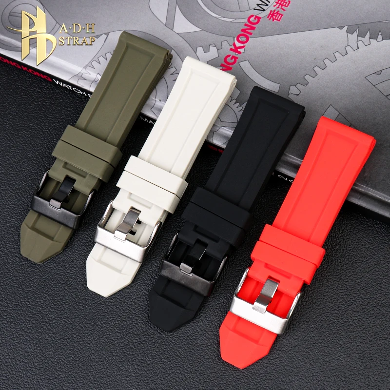 Large Waterproof Silicone Watch Strap For Diesel DZ4496 DZ4323 DZ4378 DZ4318 Rubber Watch Strap  24 26 28MM Men\'s Watch Band Sof