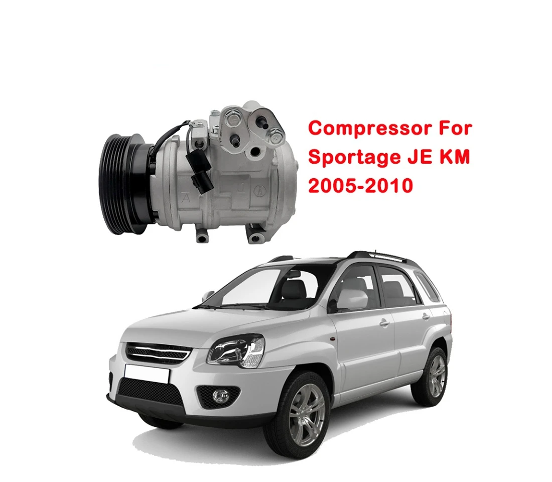 Car Air Conditioning Compressor For Kia Sportage JE KM 2005 2006 2007 2008 Automotive Air Conditioner AC Compressor 97701-1D500