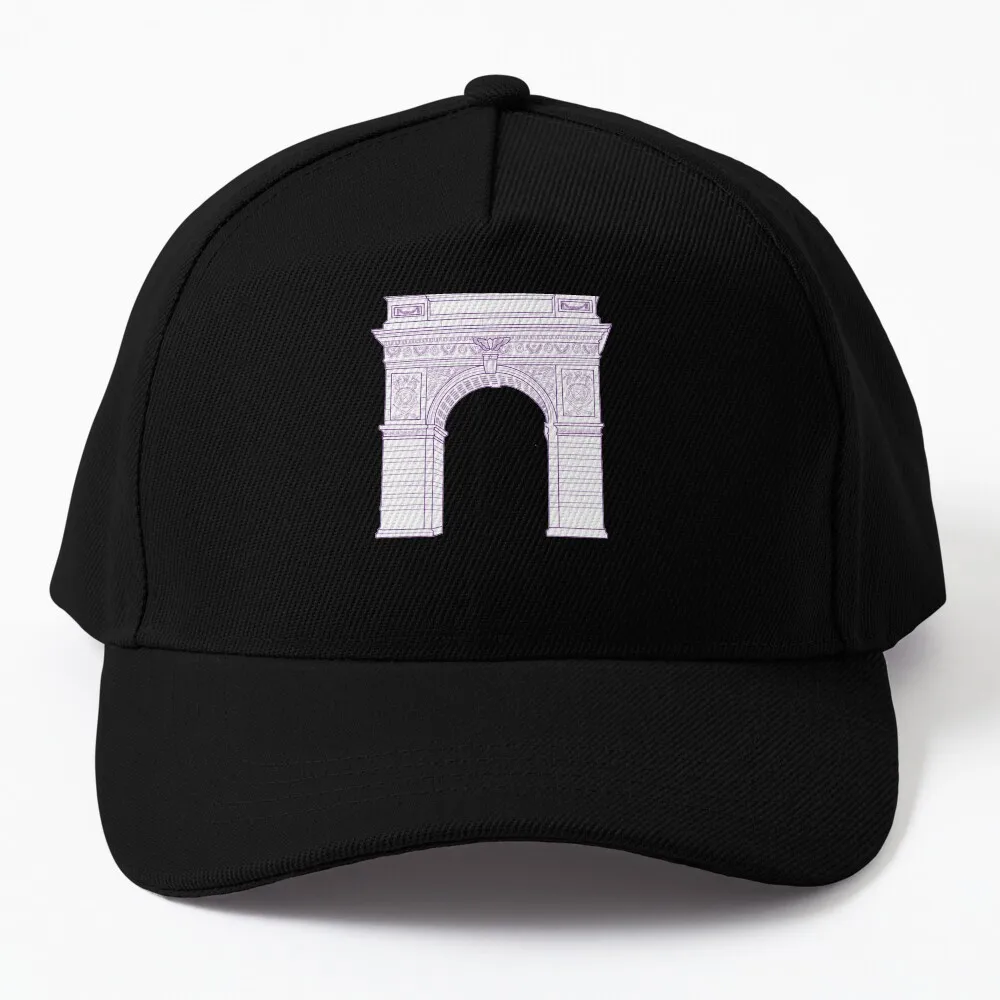 NYU Arch Washington Square Park Purple Baseball Cap Bobble Hat funny hat Dropshipping Anime Hat Rave Man Hat Women's