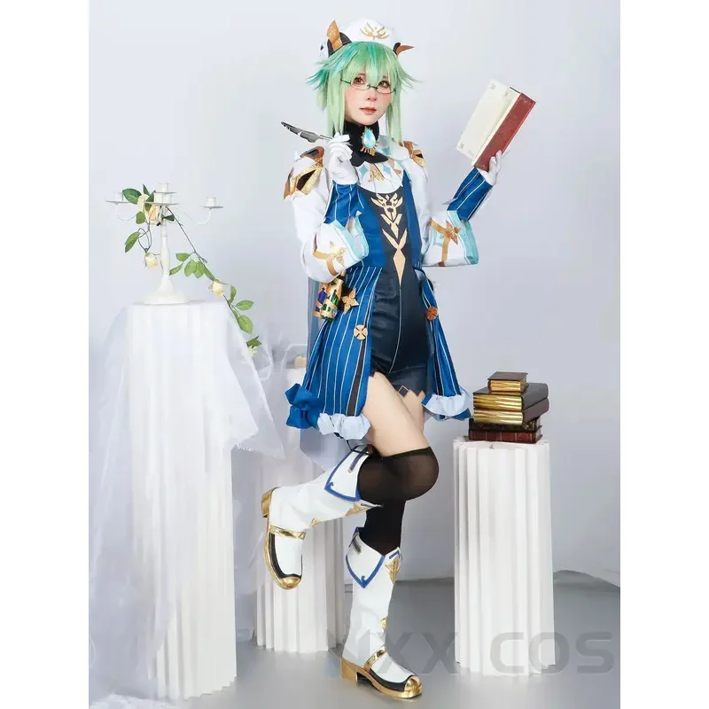 원신 임팩트 자당 코스프레 코스튬 로드 플레이 코믹 콘 원피스, 할로윈 파티 가발, 애니메이션 소품 게임