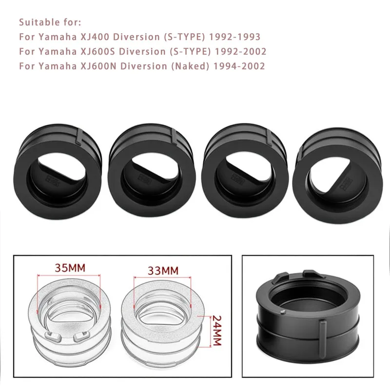 Bota de admisión de carburador de motocicleta adecuada para Yamaha XJ400 XJ600N colector de admisión de carburador