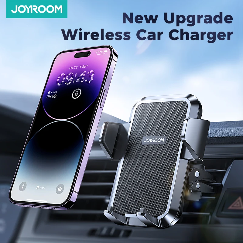 

Joyroom Car Phone Holder Military-Grade Protection Phone Mount Hand-Free Air Vent Car Cellphone Holder Mount For 4.0-7'' Phones