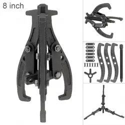 Kit di strumenti per estrattore per cuscinetti da 8 pollici e 200 mm per la rimozione del volano del cuscinetto dell'ingranaggio della puleggia con 3 ganasce, set di estrattori per ingranaggi tecnici per motori pesanti