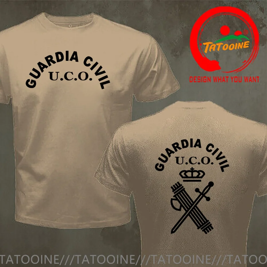 Guardia Civil UCO Spain Military T Shirt Men Fashion Trendy Casual Clothing Stylish Tops Tee Shirt Leisure Tshirt Men's T-Shirt