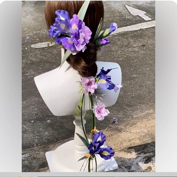 مجوهرات مخصصة جديدة إكسسوارات الشعر ماكياج الصينية العتيقة شعر العروس الزفاف التصوير غطاء الرأس زهرة اصطناعية النمذجة p