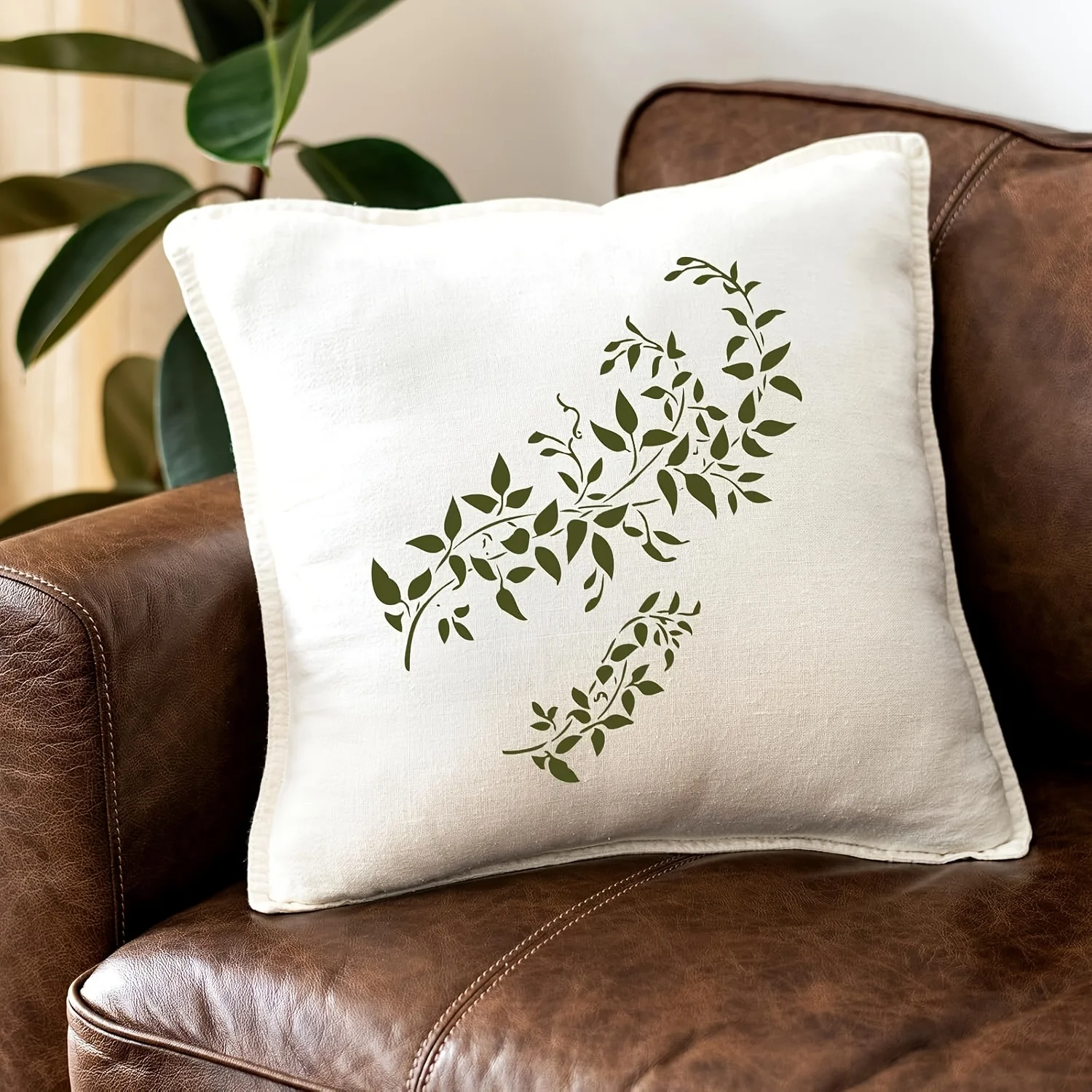 "استنسل كرمة كبير مقاس A4 قابل لإعادة الاستخدام لفن الحائط والعلامات الخشبية ولوحة الأثاث - قالب حرفي لديكور المنزل بنفسك (8.3 × 11.7 بوصة)"