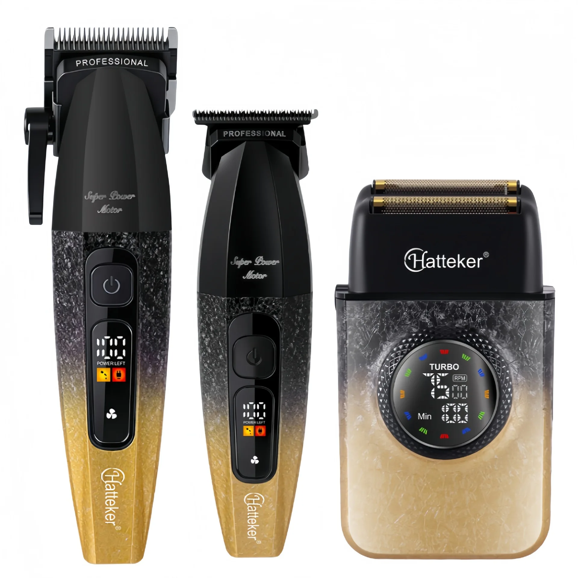 Hatteker Professional In-Wireless Barber Hair Cutting Machine Electric Hair Trimmer for Precision Haircuts Portable Styling Tool