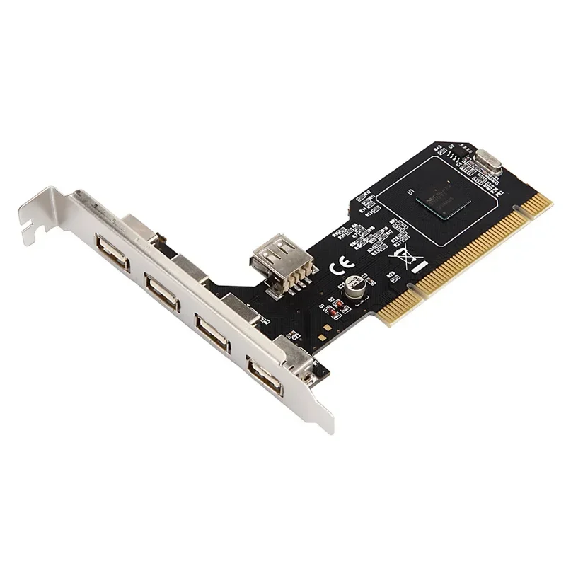 ANDDEAR-Carte d'extension USB 2.0, adaptateur PCI vers 5, NEC Chip, Procureur C vers HDMI, VGA, Plaque murale Ethernet