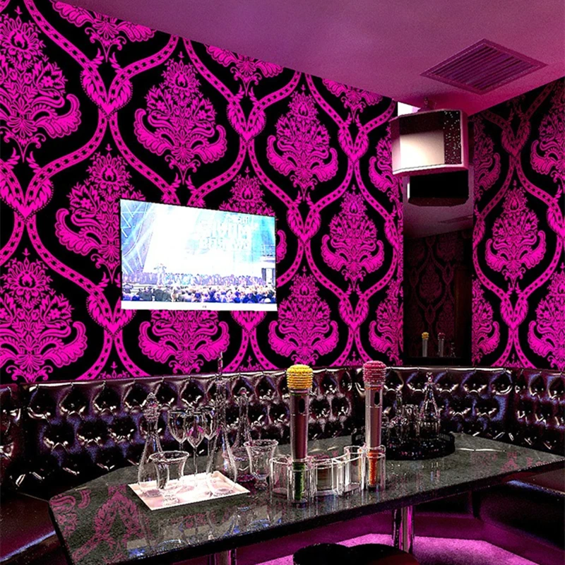 

Non-Adhesive PVC Tech-Inspired Wallpaper, 53cm x 9.5m, for KTV, Disco, Bars, Karaoke,Billiard Halls, Flashy Green Blue Purple