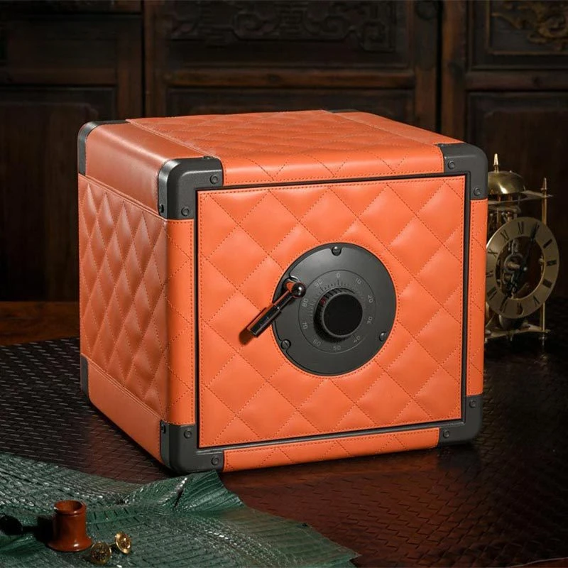 Luxury Leather Mini Watch Winder Safe Box Watch Storage Box 4 Slots Touch Screen With Atmosphere Lamp