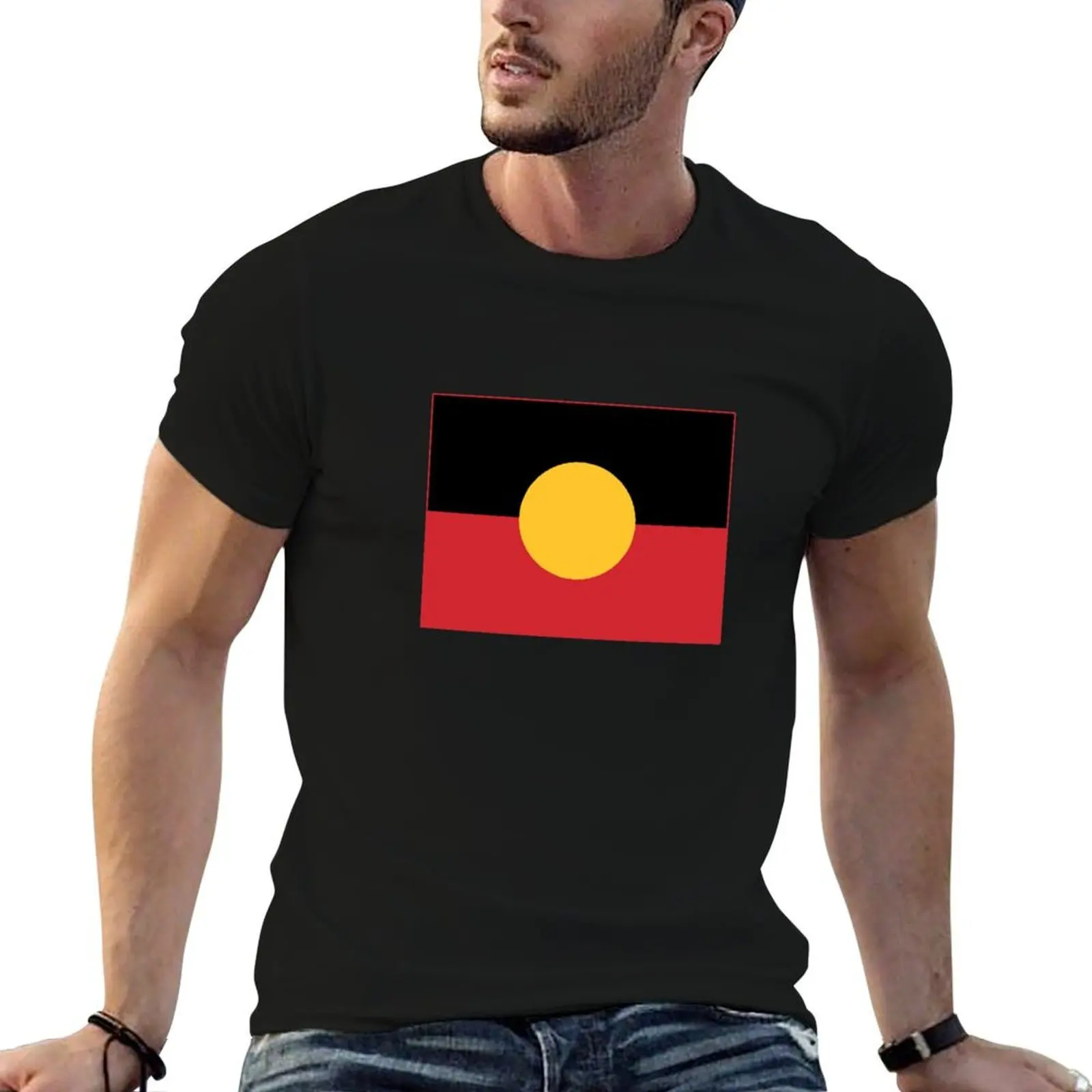 

Australian Aboriginal Flag #8 T-Shirt t shirts designer funny t shirts dark humor T-Shirt