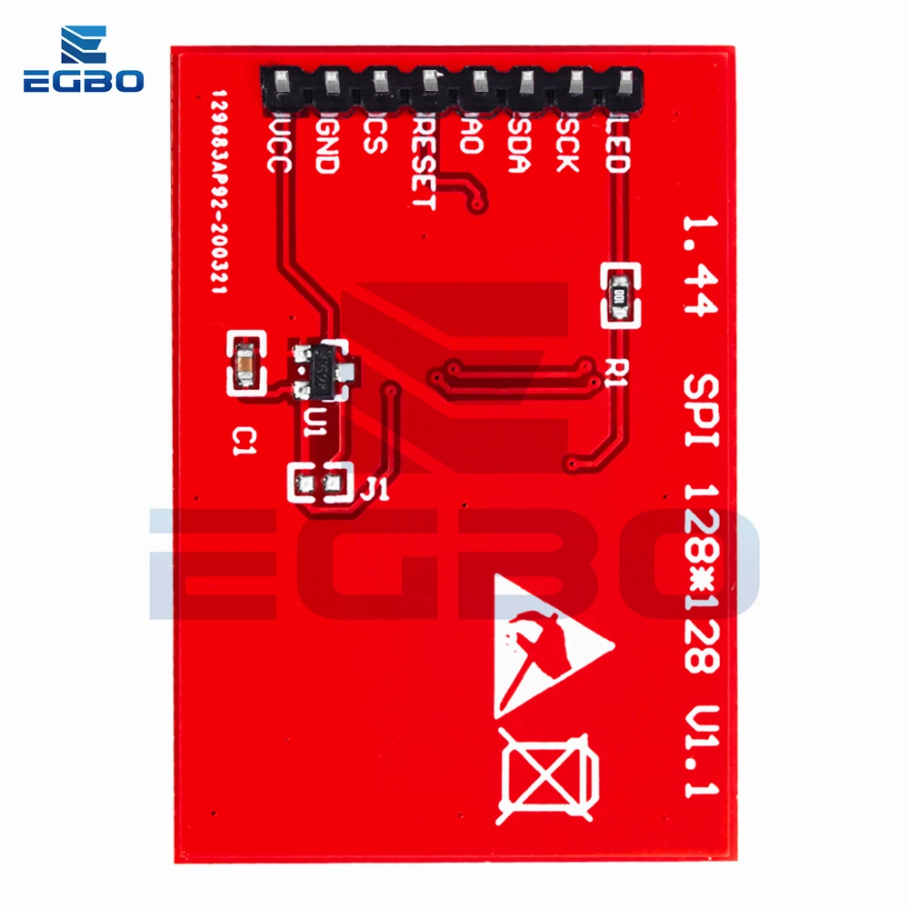 1.44 بوصة TFT وحدة عرض إل سي دي ST7735S سائق 128*128 شاشة ملونة SPI متوافق مع اردوينو mega2560 STM32 SCM 51 EGBO