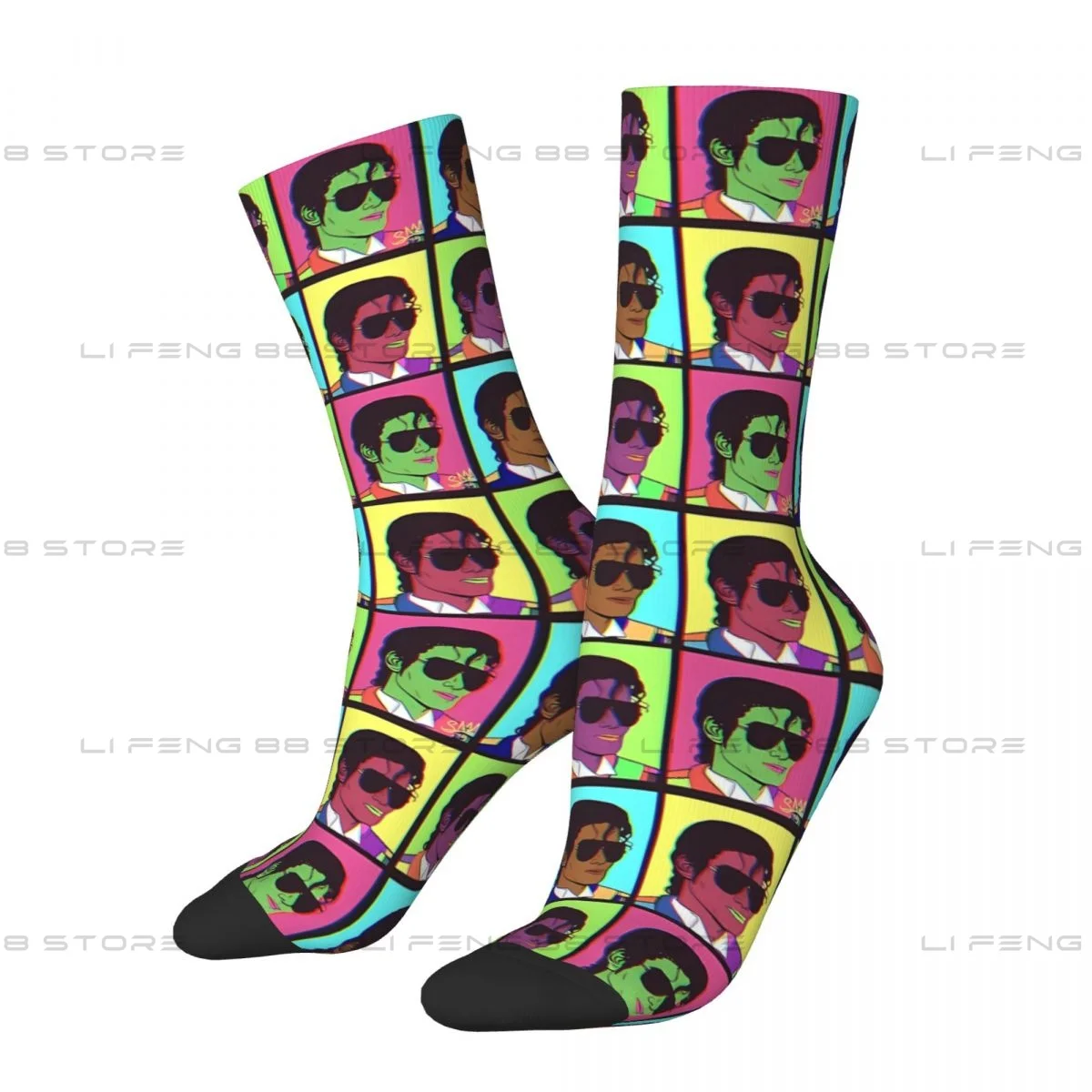 Michael Jackson Graphic Men Women Socks Cycling Novelty Spring Summer Autumn Winter Stockings Gift