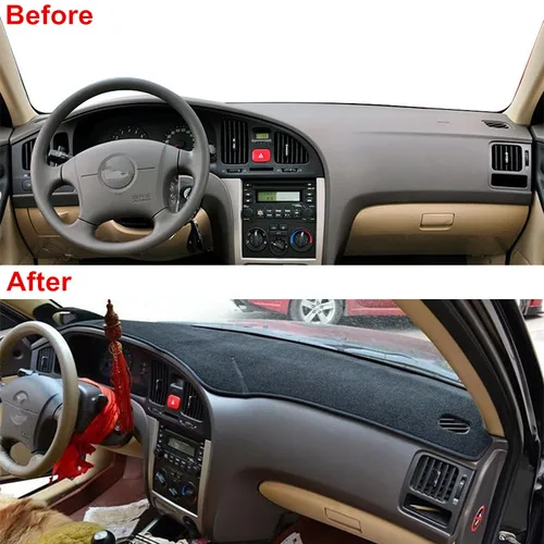 Imagen 2 del producto Para Hyundai Elantra XD 2001 2002 2003 2004 2005 2006 I30 cubierta para salpicadero de coche alfombrilla tablero protector solar alfombra Accesorios