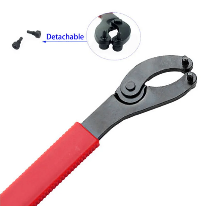 Verstelbare Fiets Trapas Wrench Chain Wiel Crank Beugel Freewheel Wrench Reparatie Handig Remover Gereedschap