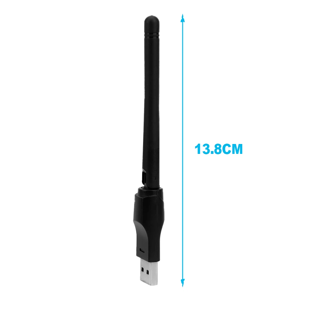 150Mbps WiFi การ์ดเครือข่ายไร้สาย 2.4GHz USB 2.0 อะแดปเตอร์ 802.11 b/g/n พร้อมชิปเซ็ตเสาอากาศ Ralink 8188ETV สําหรับแล็ปท็อปพีซี