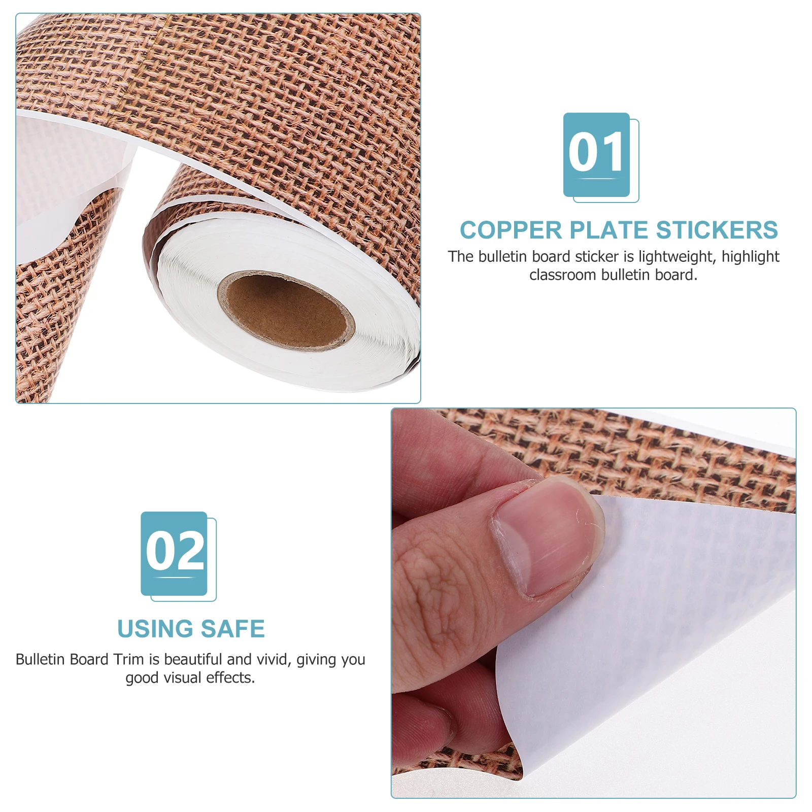 

1pcs 1 Roll Adhesive Blackboard Border Trim Sticker Classroom Decorative Display Bulletin Board Decorative Borders Self-Adhesive