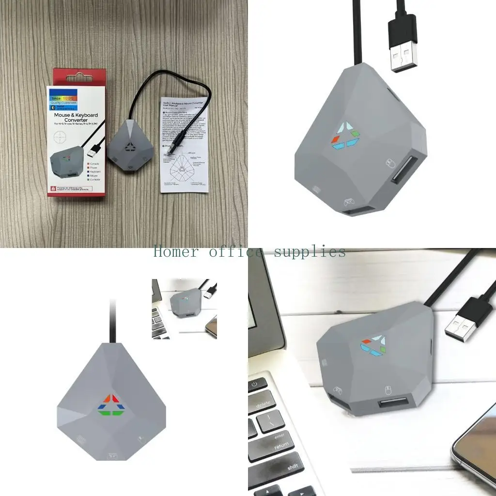 

K43B Игровой адаптер Plug Play Регулируемая настройка для консолей Настраиваемые сочетания клавиш