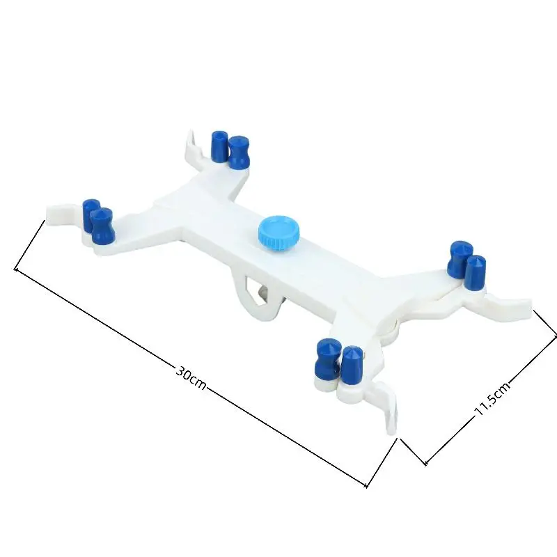 1Pcs Double Burette Clamp Shockproof Plastic Body Secure Spring Grips for Professional Lab Science Teaching Research