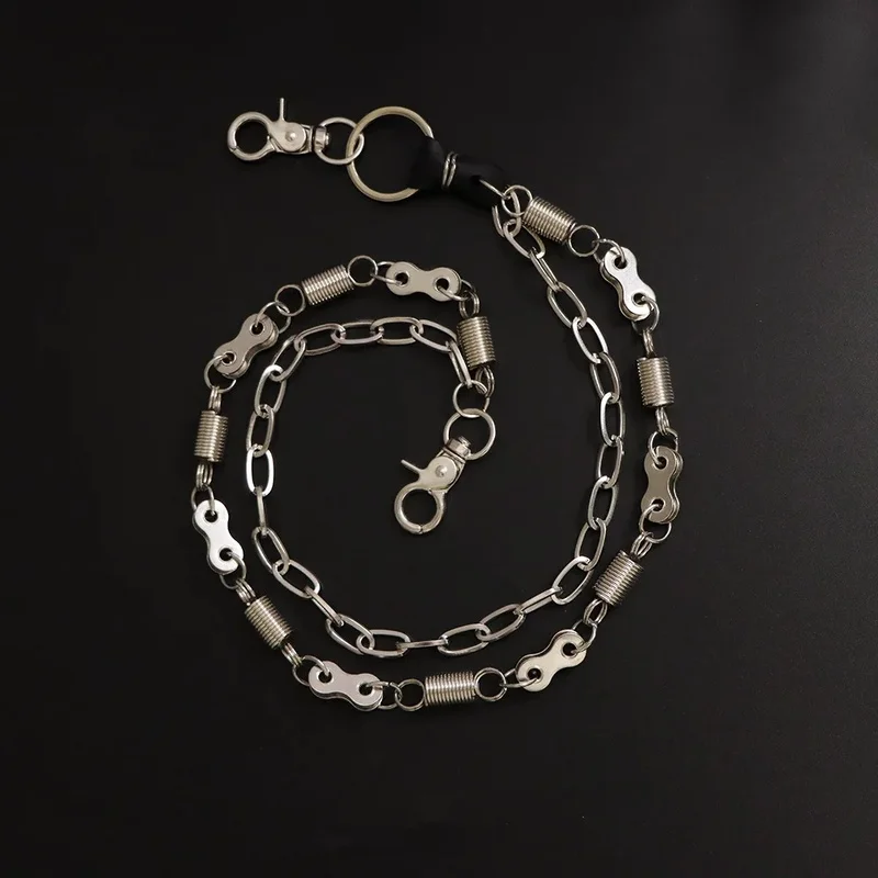 Unique Jewelry Retro Spring Bike Pants Chain Hip-Hop Unisex key Chain Drop shipping view 6