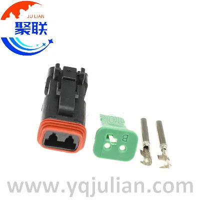 Auto 2pin plug DT06-2S-E004 DT06-2S sensor wiring plug electrical waterproof connector with terminals