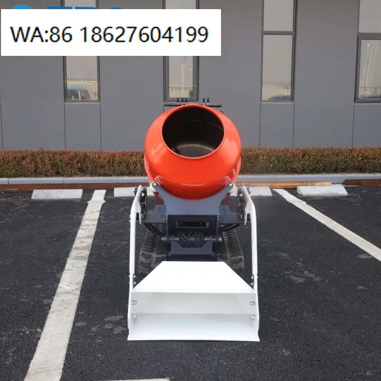 Mini Self Loading Concrete Mixer Truck Mobile Portable Cement Mixing Vehicle Small Construction Mixing Equipment