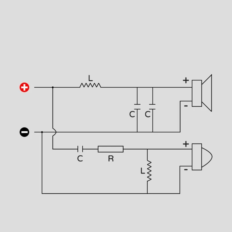 Advanced 2 Way Frequency Divider High End Sound Component 2 Speaker 200W Simple Installs for High End Speakers