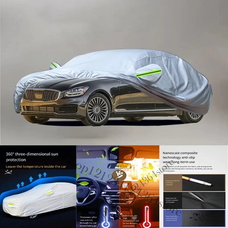 For KIA-K900 Auto Anti snow Anti dust Anti-uv Anti peeling paint And Anti Rainwater 210t car cover Car cover protection