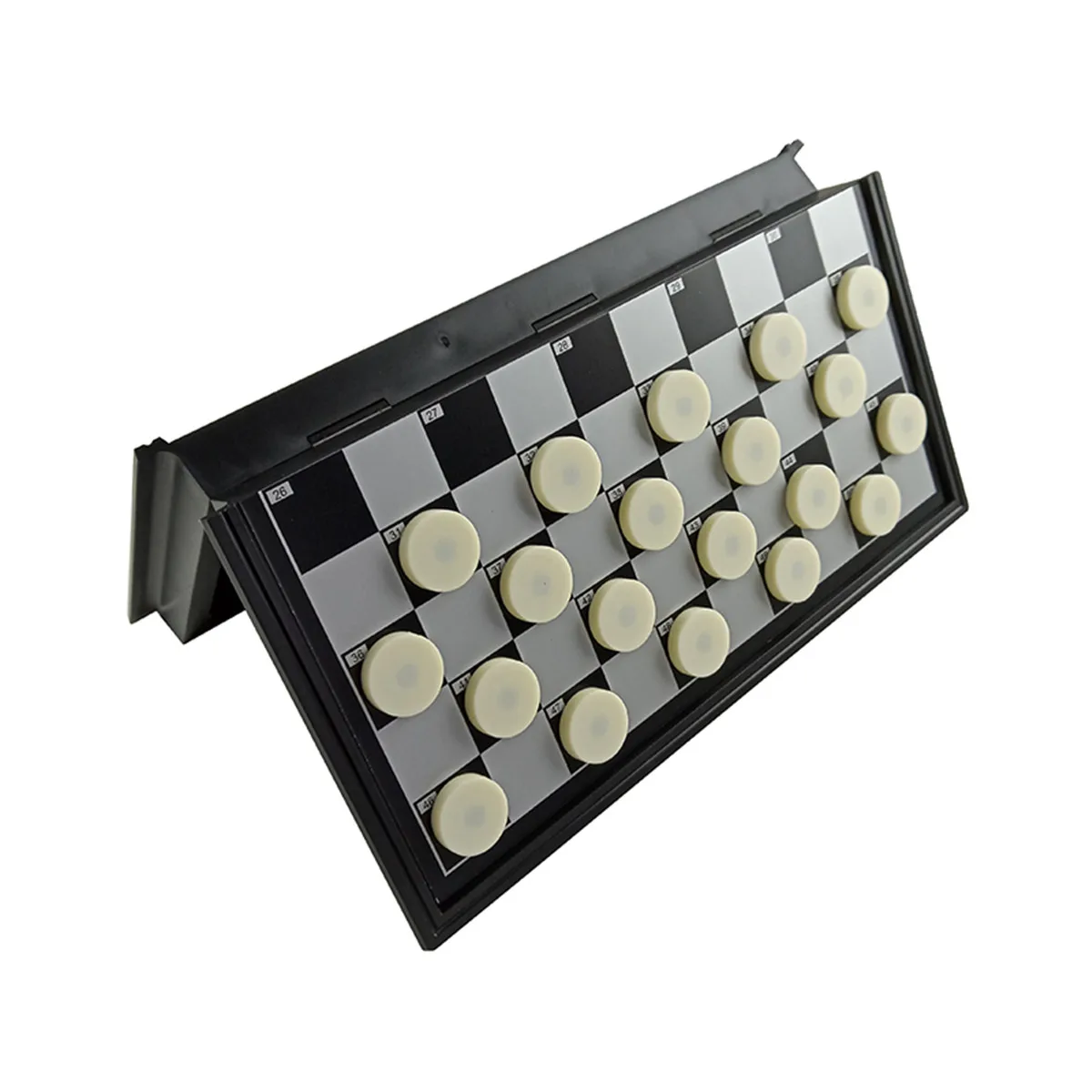 Checkers Red And White Pieces 100 High Quality Magnetic Folding Board 25*25CM Board 40 Checkers Pieces Entertainment Game