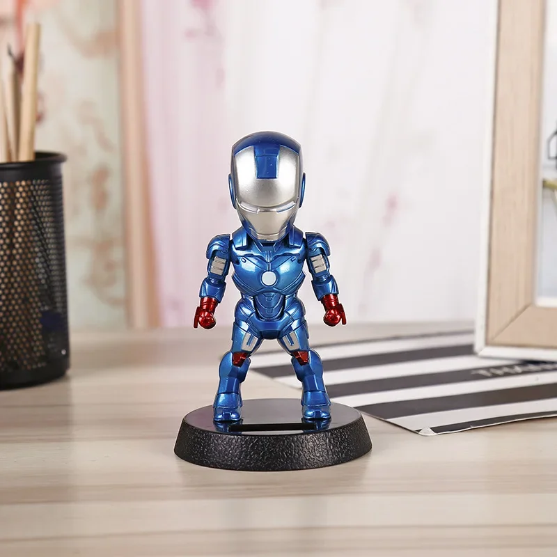 ตุ๊กตาอะนิเมะสไปเดอร์แมนสำหรับ Action FIGURE Marvel รถยนต์พลังงานแสงอาทิตย์รูปการ์ตูนอเวนเจอร์สของเล่นตกแต่งบ้านสุดสร้างสรรค์